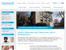 Tablet Screenshot of diakonie-recklinghausen.de
